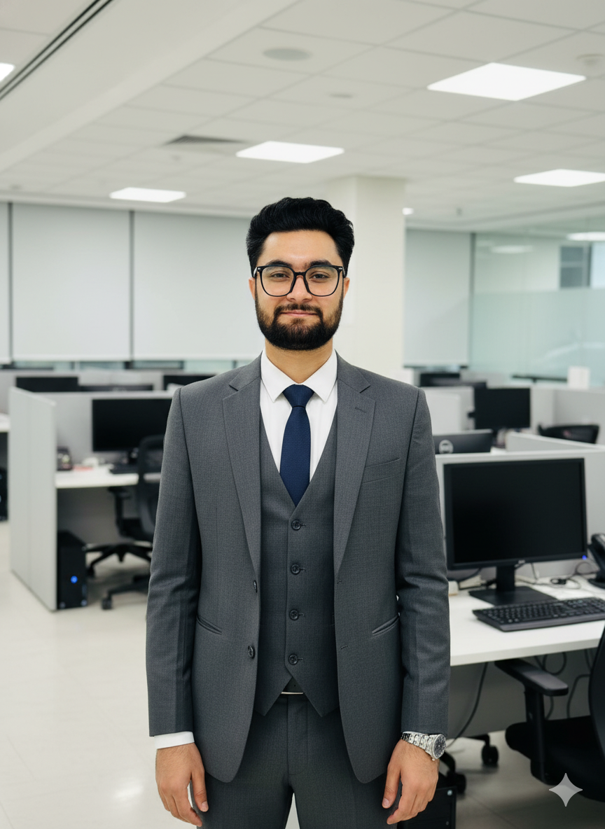 Portrait of Sharafat Saqib